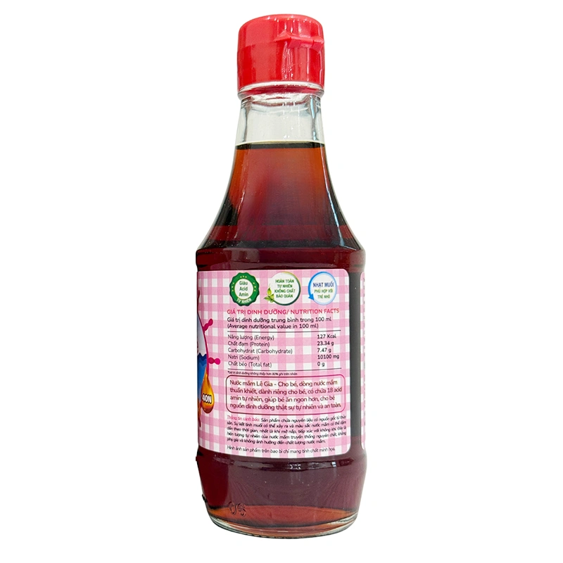 Nước mắm Lê Gia ăn dặm cho bé 40°N chai 200 ml (từ 1 tuổi) - Giao bao bì ngẫu nhiên 4