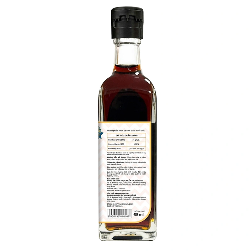 Nước mắm Thuyền Xưa ăn dặm cho bé 41°N chai 65 ml (từ 1 tuổi) - Giao bao bì ngẫu nhiên 4