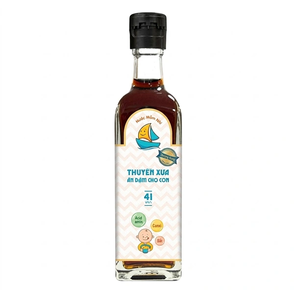 Nước mắm Thuyền Xưa ăn dặm cho bé 41°N chai 65 ml (từ 1 tuổi) - Giao bao bì ngẫu nhiên 1