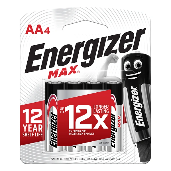 Pin AA 4 viên Energizer Max E91 BP4