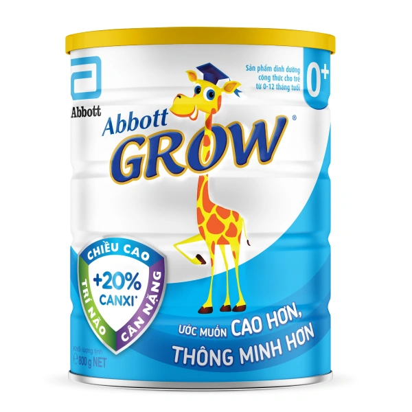 Sữa bột Abbott Grow 0+ hương vani 850g/800g (0 - 12 tháng) - Giao bao bì ngẫu nhiên 1