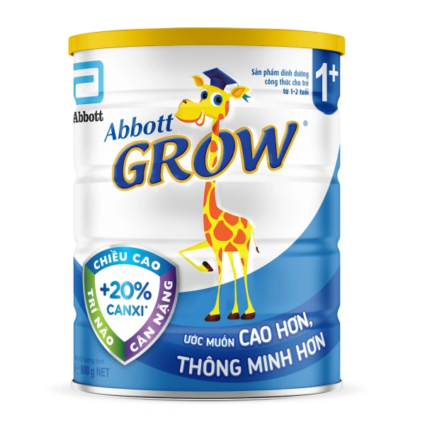Sữa bột Abbott Grow 1+ hương vani 850g (1 - 2 tuổi) - Giao bao bì ngẫu nhiên 1