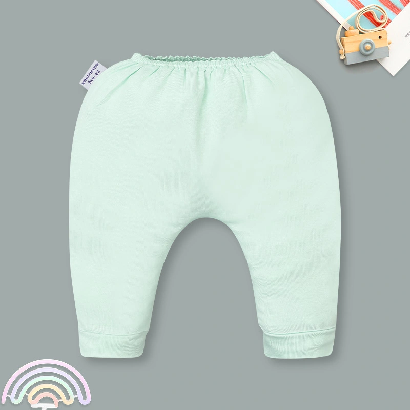 Set bộ tay dài sơ sinh cài giữa in cún BabyMommy màu trắng phối xanh mint 10