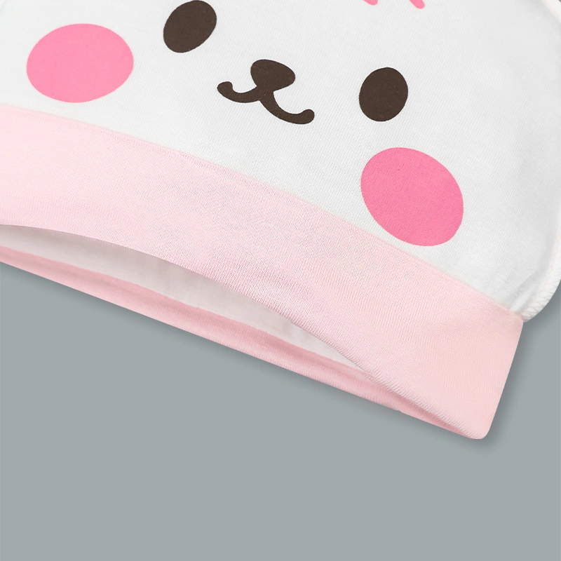 Set bộ tay dài sơ sinh cài giữa in cún BabyMommy màu trắng phối xanh mint 39