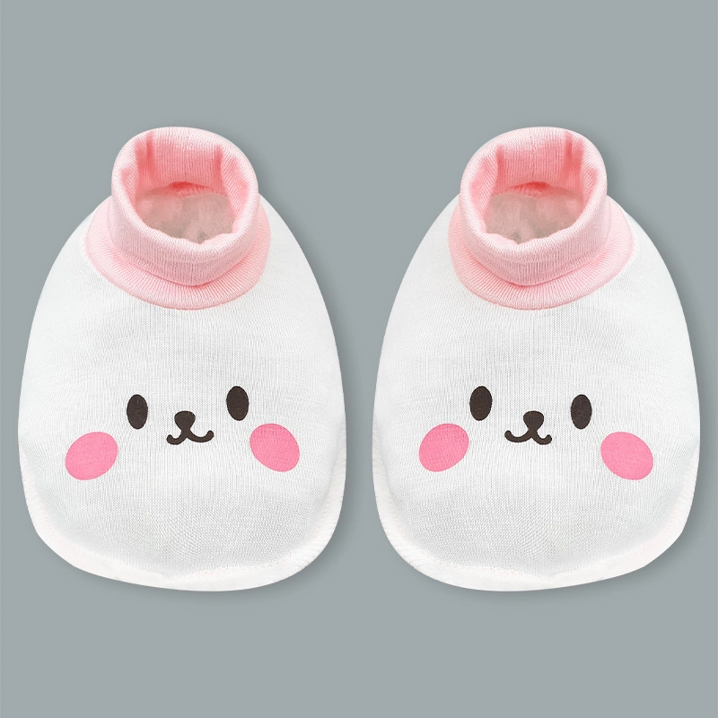 Set bộ tay dài sơ sinh cài giữa in cún BabyMommy màu trắng phối xanh mint 42