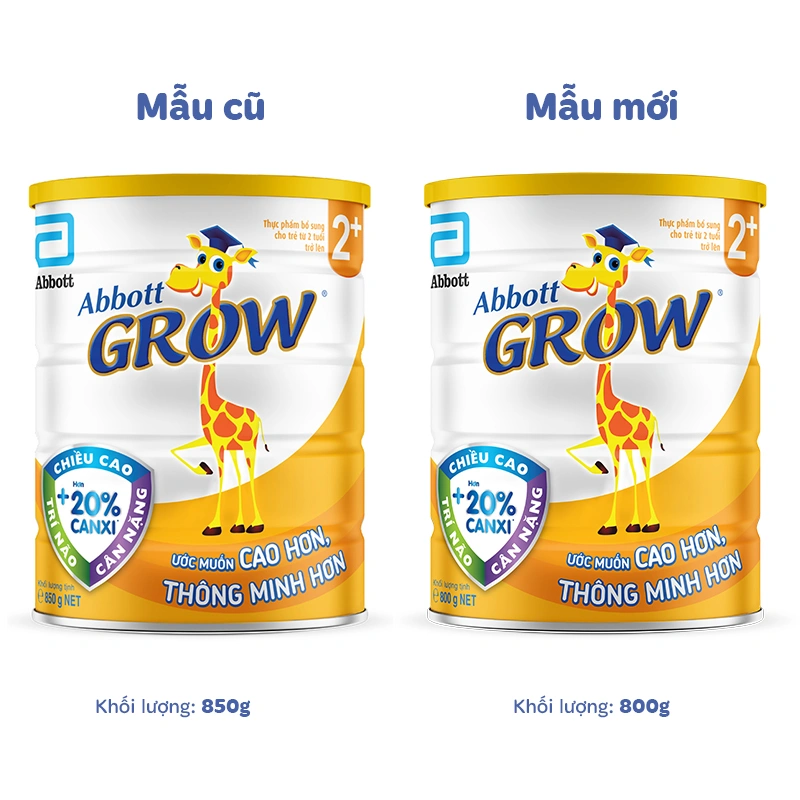 Sữa bột Abbott Grow 2+ hương vani 1.6 kg (từ 2 tuổi) 7