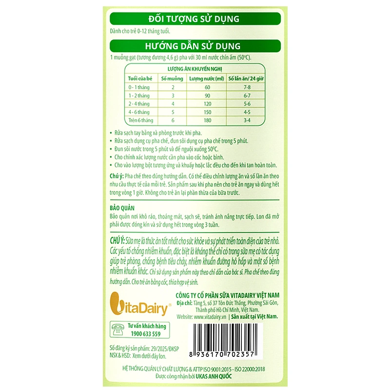 Sữa bột ColosBaby Lactoferrin 0+ (sữa non) hương tự nhiên 400g (0 - 12 tháng) 14