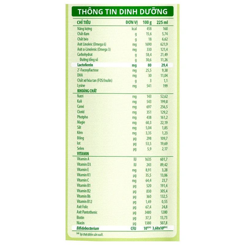 Sữa bột ColosBaby Lactoferrin 2+ (sữa non) hương tự nhiên 800g (từ 2 tuổi) 6