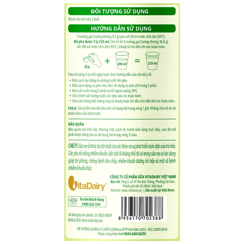 Sữa bột ColosBaby Lactoferrin 2+ (sữa non) hương tự nhiên 800g (từ 2 tuổi) 7