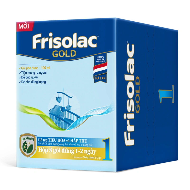 Sữa bột dạng gói Frisolac Gold số 1 hương vani 1248g (0 - 6 tháng) 5