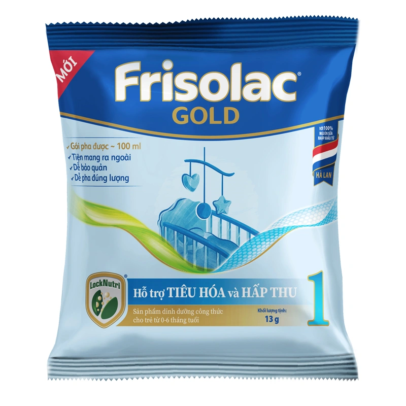 Sữa bột dạng gói Frisolac Gold số 1 hương vani 1248g (0 - 6 tháng) 8