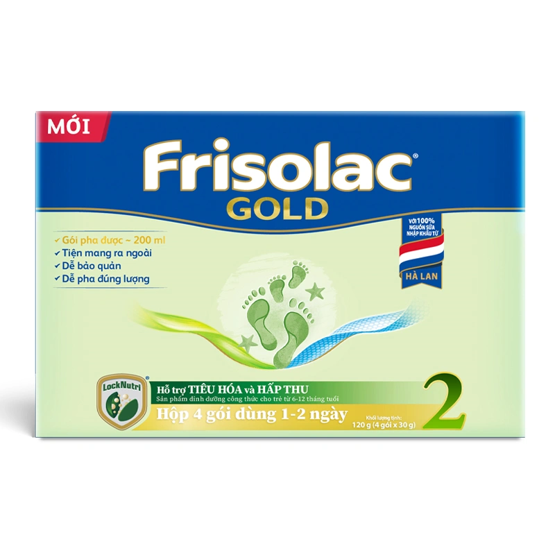 Sữa bột dạng gói Friso Gold số 2 hương vani 120g (6 - 12 tháng) 13