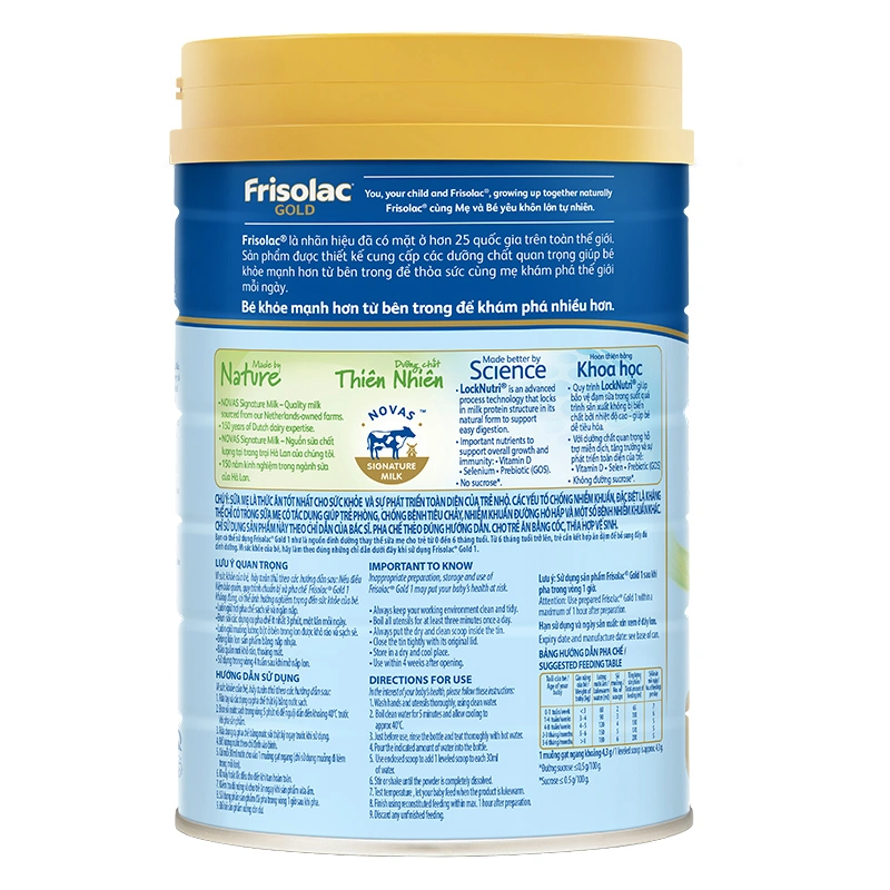 Sữa bột Frisolac Gold số 1 hương vani 850g (0 - 6 tháng) - Giao bao bì ngẫu nhiên 3