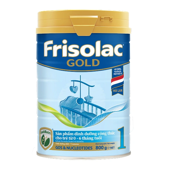 Sữa bột Frisolac Gold số 1 hương vani 850g (0 - 6 tháng) - Giao bao bì ngẫu nhiên 1