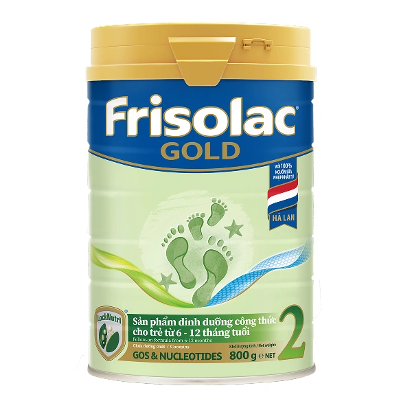 Sữa bột Frisolac Gold số 2 hương vani 850g/800g (6 - 12 tháng) - Giao bao bì ngẫu nhiên 1
