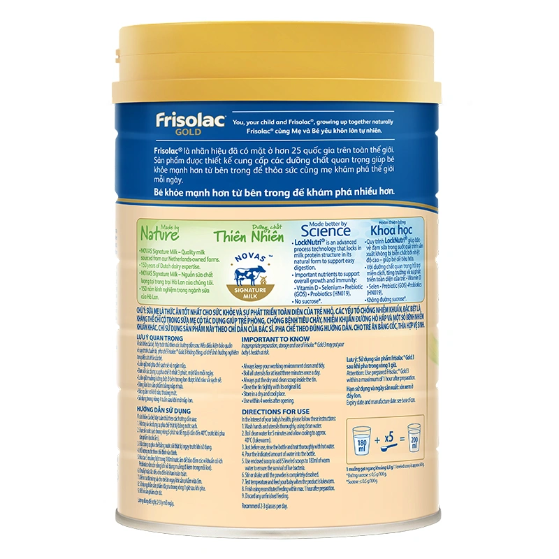 Sữa bột Frisolac Gold số 3 hương vani 1.4 kg (1 - 2 tuổi) 7