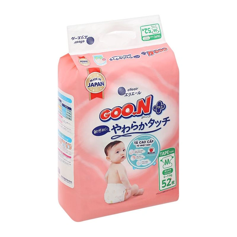 Combo 3 tã dán GOO.N Premium Plus size M 52 miếng/bịch (6 - 11 kg) - Họa tiết ngẫu nhiên 4
