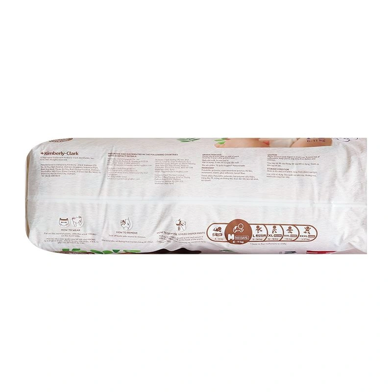 Combo 3 tã quần Huggies Nature made size M 58 miếng/bịch (6 - 11 kg) 6