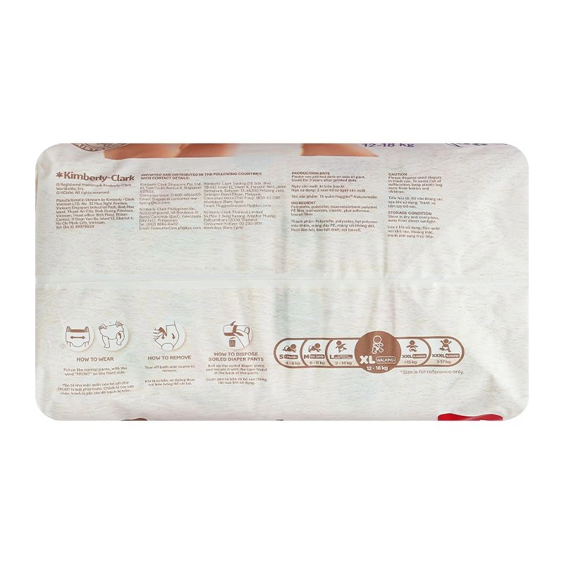 Tã quần Huggies Nature made size XL 38 miếng (12 - 18 kg) 5