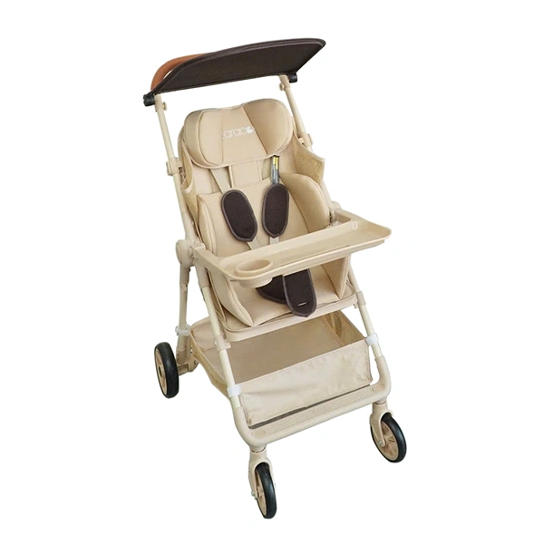 Xe đẩy 1 chiều gấp gọn Zaracos Aleron 0256 - Màu nâu