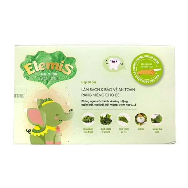 Gạc răng miệng ELEMIS hộp 30 gói (từ 0 tháng) 1