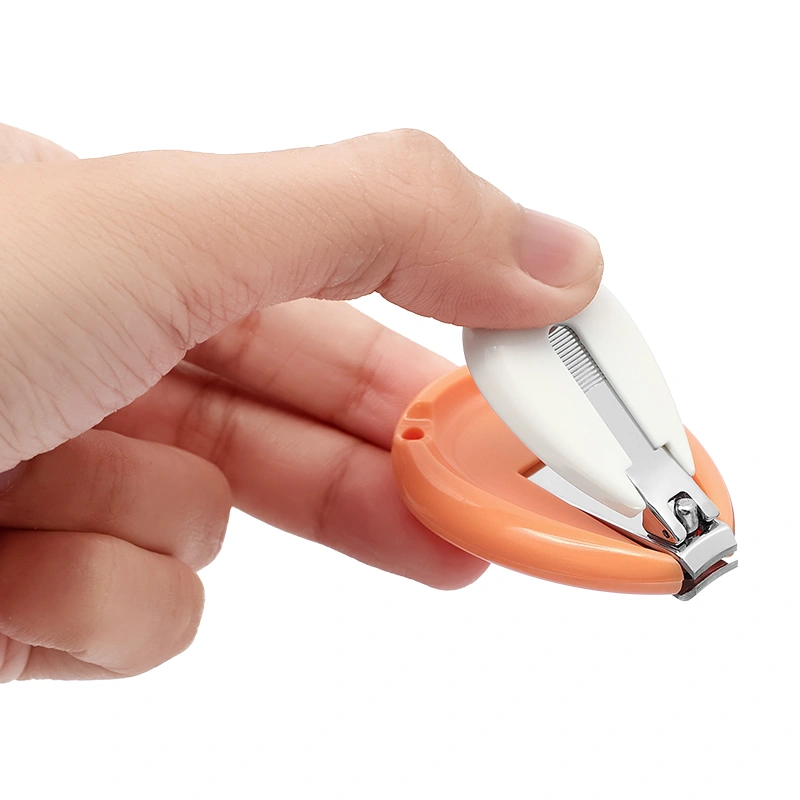 Bấm móng tay nhựa ABS và thép Hallysen - Màu cam 6