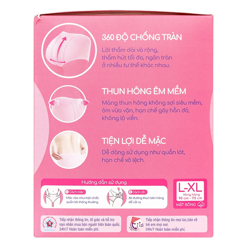 Băng quần Diana Mama cho mẹ sau sinh size L-XL 5 miếng 4
