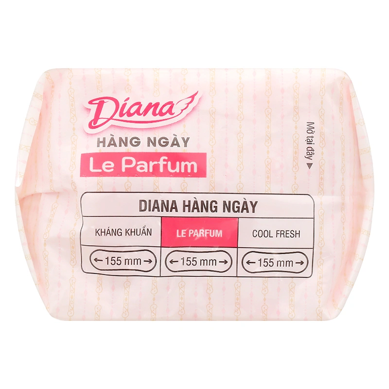 Băng vệ sinh hàng ngày Diana Le Parfum hương mộc hồng không cánh 40 miếng 6