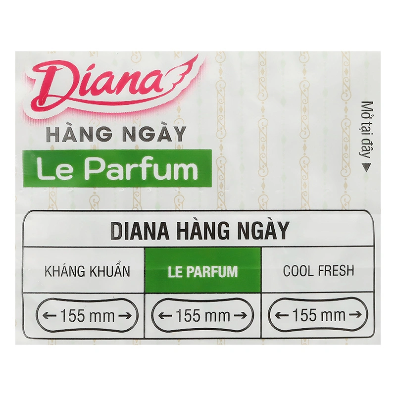 Băng vệ sinh hàng ngày Diana Le Parfum hương nhài không cánh 40 miếng 13