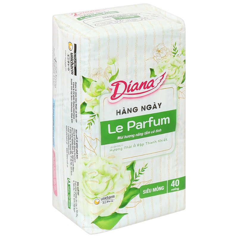 Băng vệ sinh hàng ngày Diana Le Parfum hương nhài không cánh 40 miếng 3