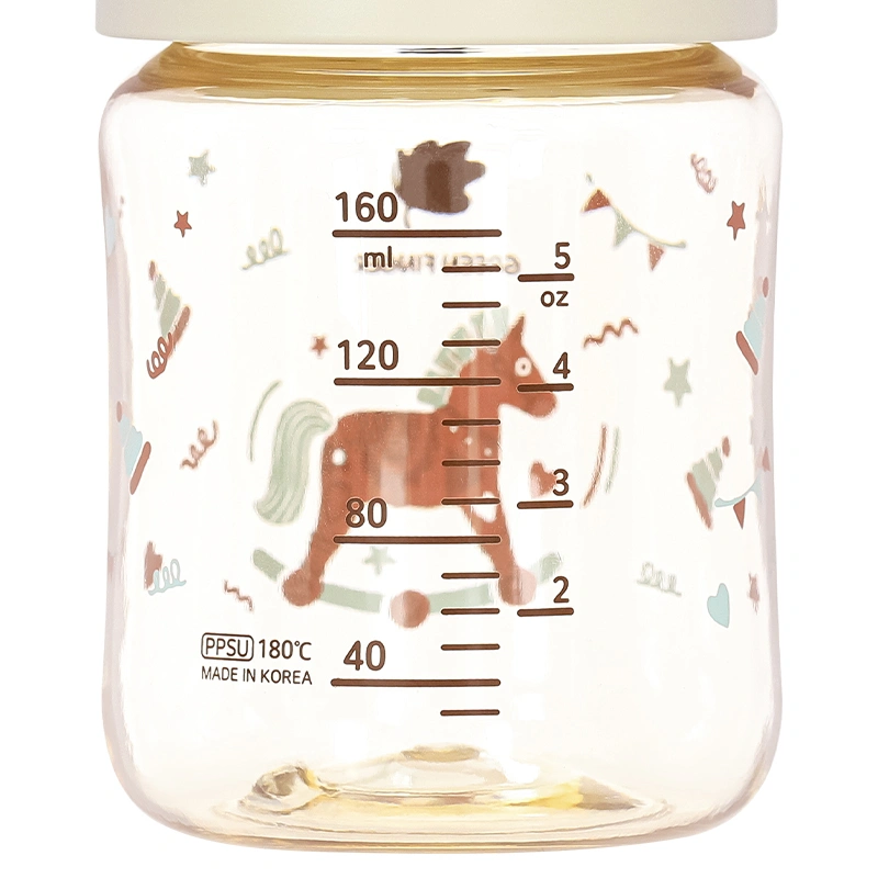 Bình sữa nhựa PPSU GreenFinger cổ rộng 160 ml - Ngựa gỗ (từ 1 tháng) 3