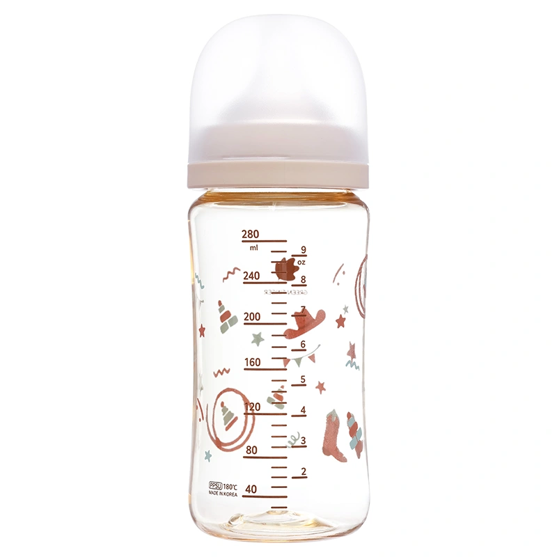Bình sữa nhựa PPSU GreenFinger cổ rộng 280 ml - Vật dụng cưỡi ngựa (từ 3 tháng) 2