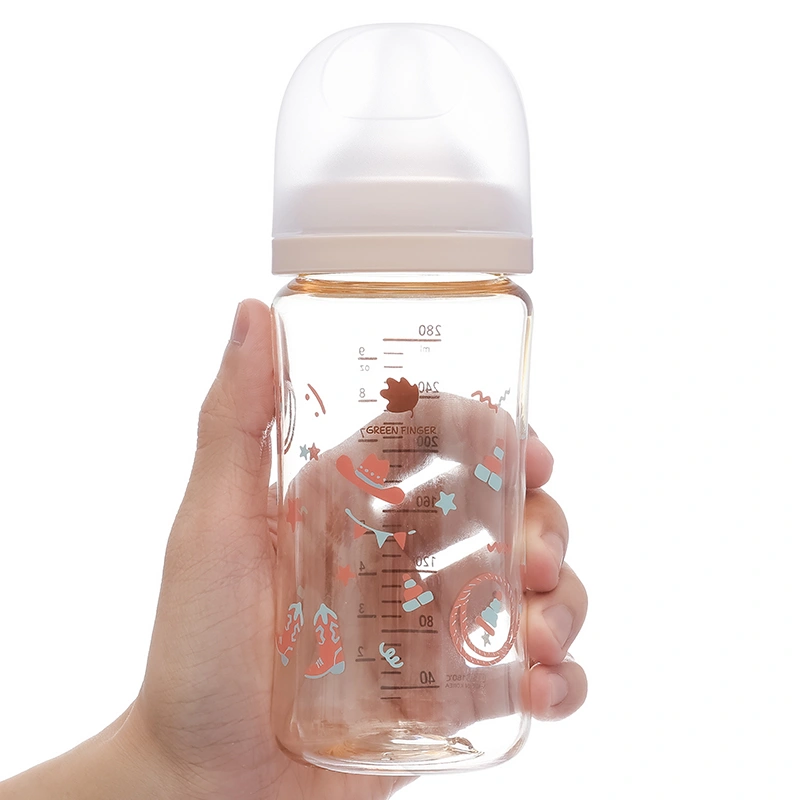 Bình sữa nhựa PPSU GreenFinger cổ rộng 280 ml - Vật dụng cưỡi ngựa (từ 3 tháng) 8