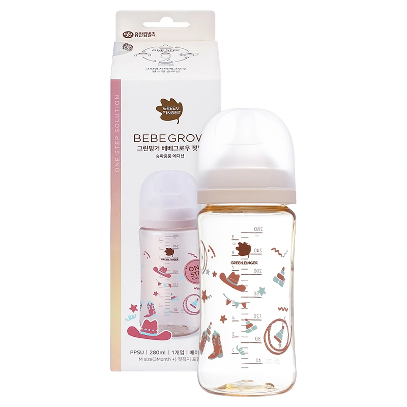 Bình sữa nhựa PPSU GreenFinger cổ rộng 280 ml - Vật dụng cưỡi ngựa (từ 3 tháng) 9