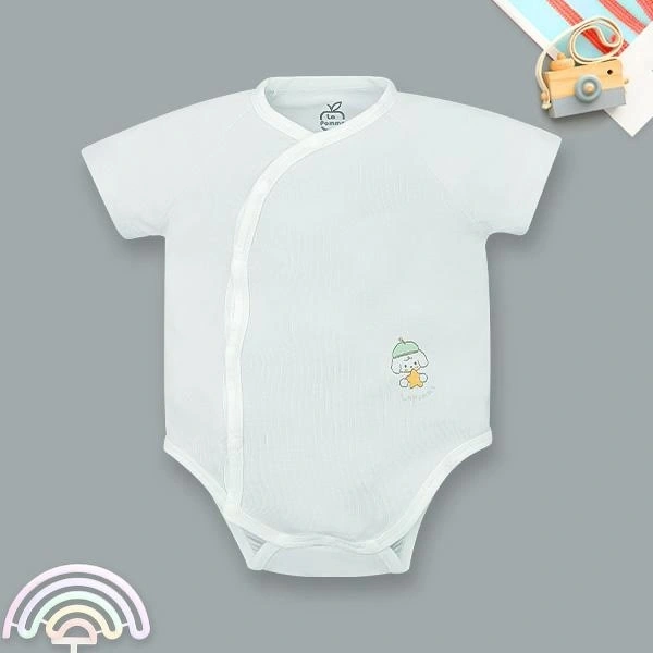 Bodysuit unisex La Pomme sợi tre xanh