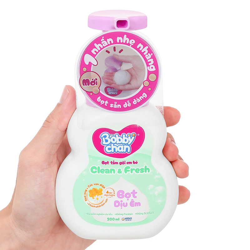 Bọt tắm & gội 2in1 cho bé BobbyChan Clear & Fresh hương trái cây 200 ml (mọi độ tuổi) 3