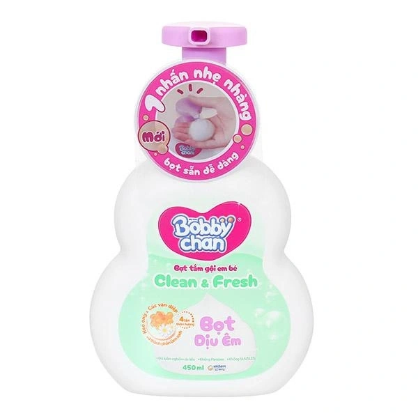 Bọt tắm & gội 2in1 cho bé BobbyChan Clear & Fresh