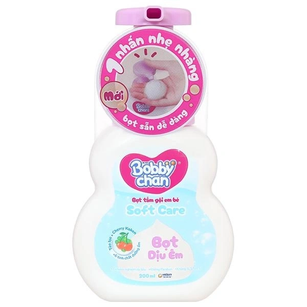Bọt tắm & gội 2in1 cho bé BobbyChan Soft Care