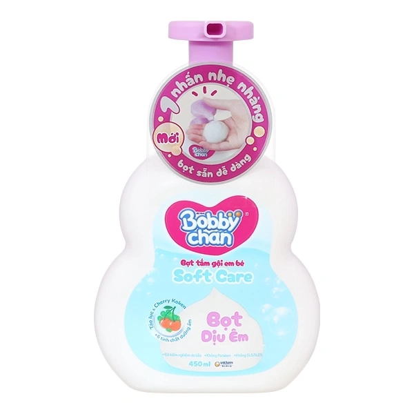 Bọt tắm & gội 2in1 cho bé BobbyChan Soft Care