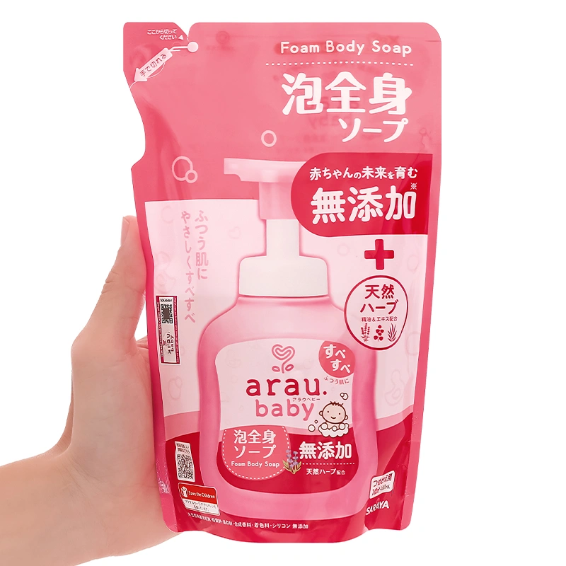 Bọt tắm & gội 2in1 cho bé Arau Baby hương thảo mộc 400 ml (mọi độ tuổi) 3