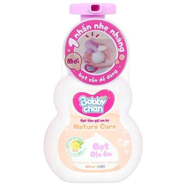 Bọt tắm & gội 2in1 cho bé BobbyChan Nature Care