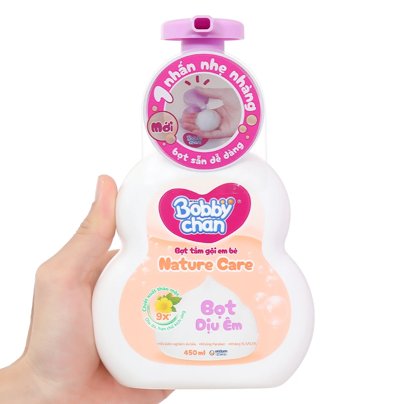 Bọt tắm & gội 2in1 cho bé BobbyChan Nature Care hương thảo mộc 200 ml (mọi độ tuổi) 9