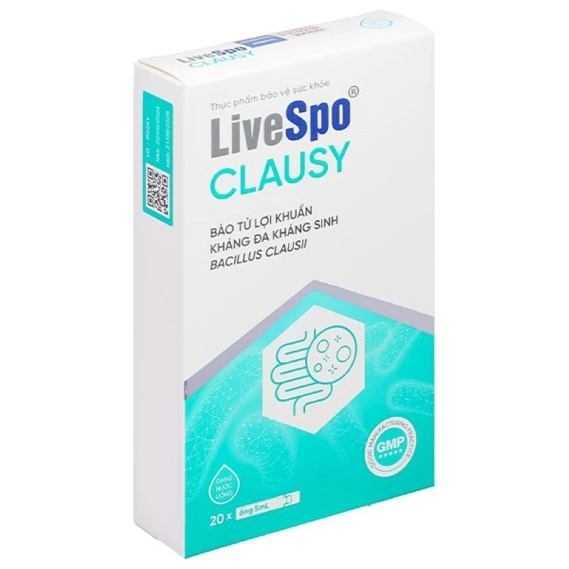 Thực phẩm bảo vệ sức khỏe Livespo Clausy hỗ trợ cải thiện hệ vi sinh đường ruột, 20 ống dạng uống 8