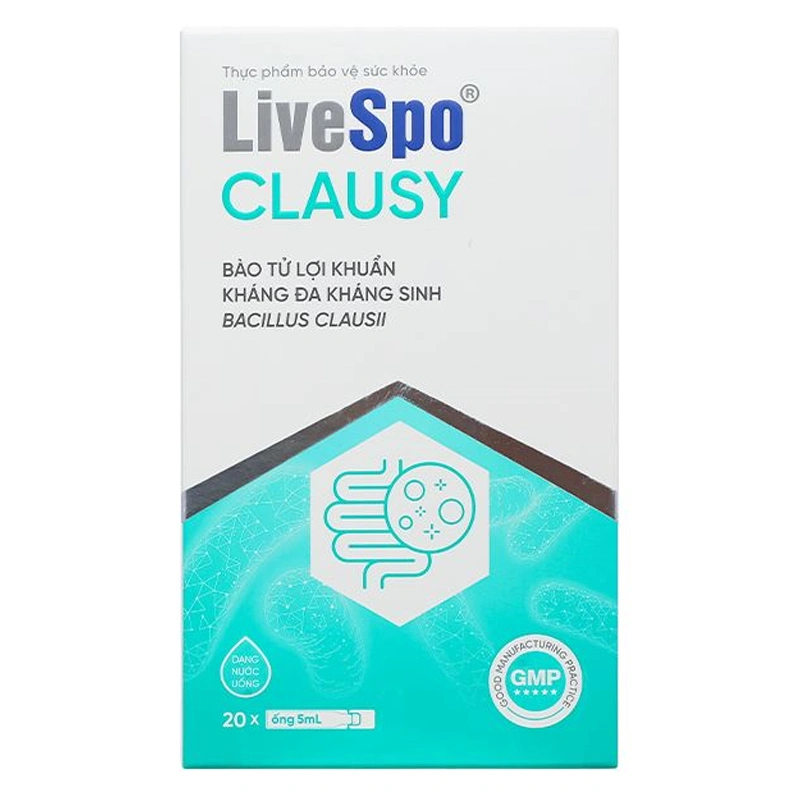 Thực phẩm bảo vệ sức khỏe Livespo Clausy hỗ trợ cải thiện hệ vi sinh đường ruột, 20 ống dạng uống 9