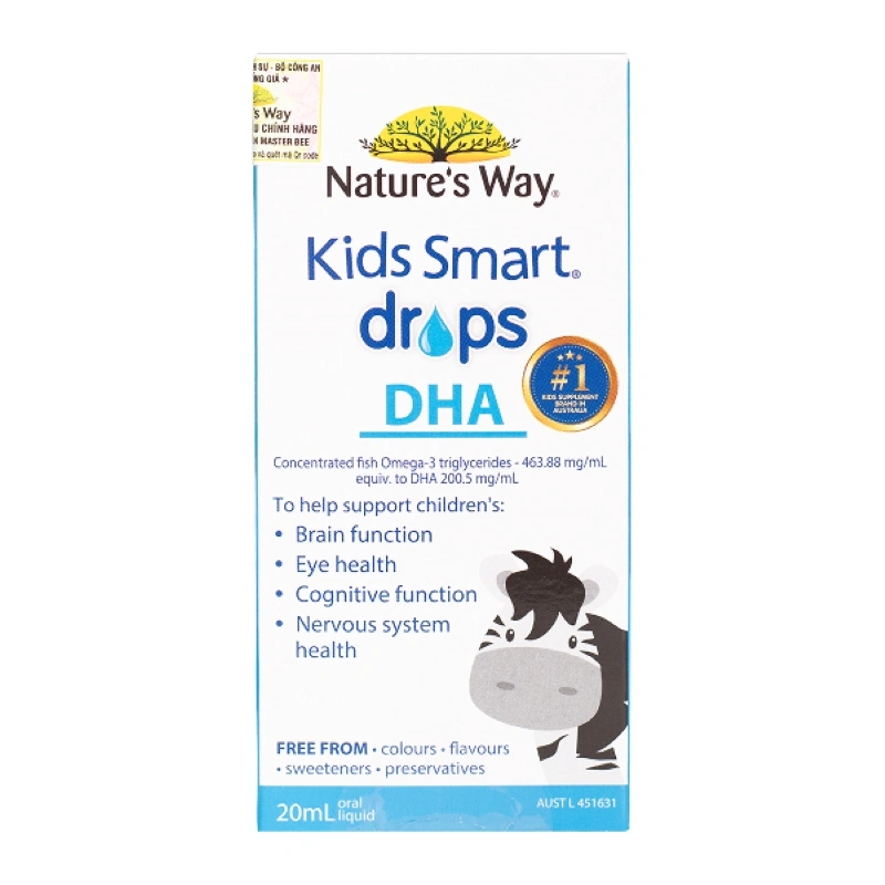 Thực phẩm bổ sung Nature's Way Kids Smart Drops Vitamin D3+K2 hỗ trợ hấp thu canxi, 11 ml dạng nhỏ giọt (từ 0 tháng) 7