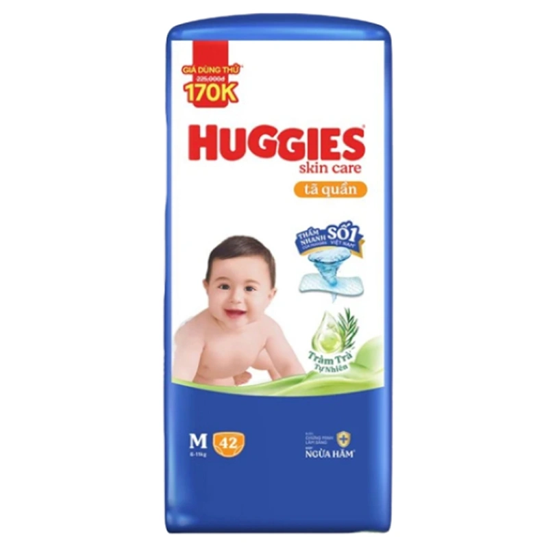 Tã quần Huggies Skincare Jumbo size M 42 miếng (6 - 11 kg) 16