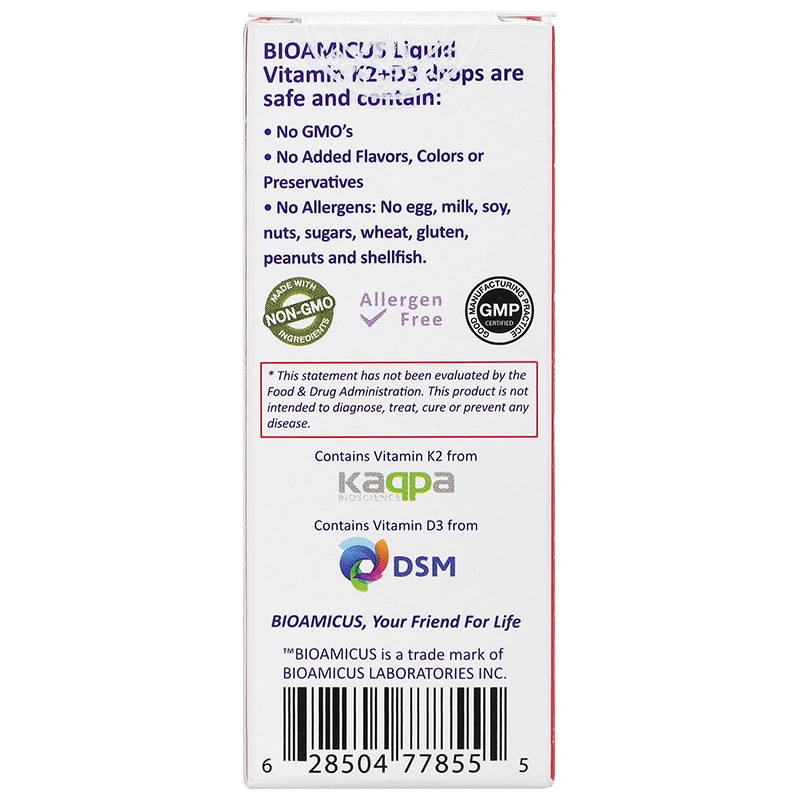 Combo 3 BioAmicus Vitamin K2+D3 hỗ trợ tốt sức khỏe xương, răng, 10 ml dạng nhỏ giọt (từ 0 tháng) 3