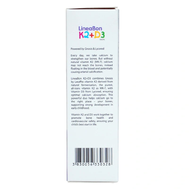 Combo 3 LineaBon K2+D3 hỗ trợ hấp thu canxi, 10 ml dạng nhỏ giọt (từ 0 tháng) 5