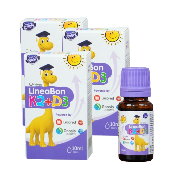 Combo 3 LineaBon K2+D3 hỗ trợ hấp thu canxi, 10 ml dạng nhỏ giọt (từ 0 tháng) 1