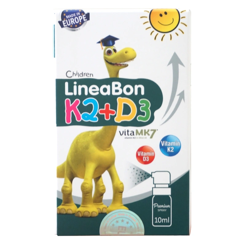 Combo 3 LineaBon K2+D3 hỗ trợ hấp thu canxi, 10 ml dạng xịt (từ 0 tháng) 3